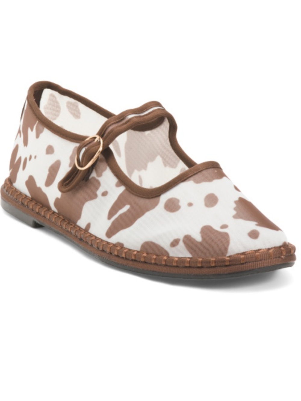 Cushionaire Brown Cow Flats